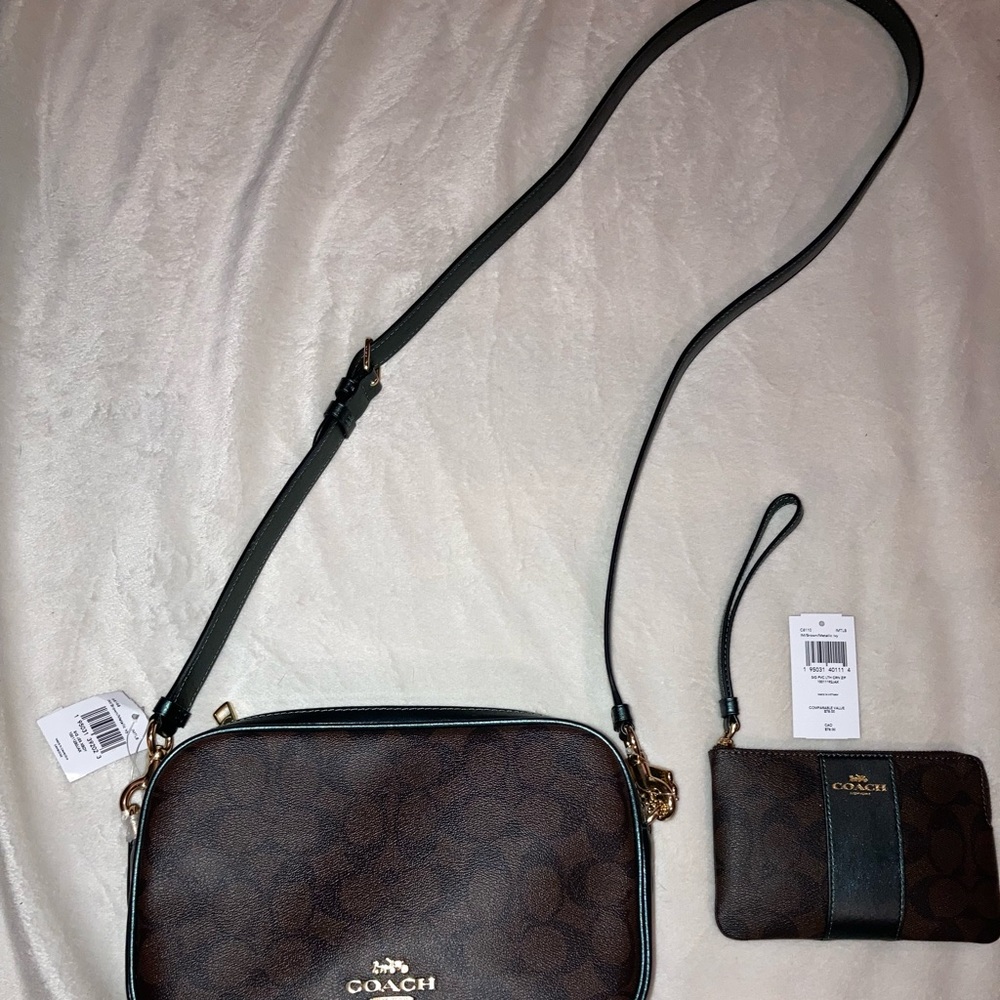 Coach crossbody purse and matching wristlet. BRAND NEW